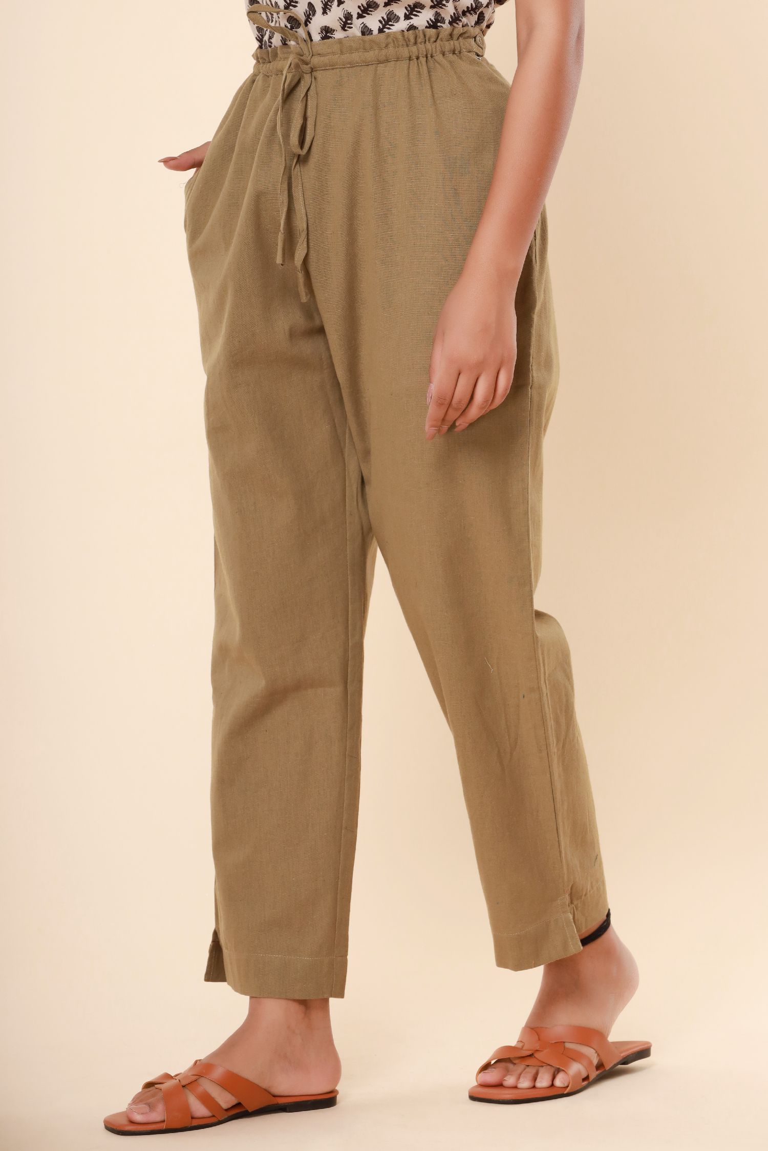 Pants With Zipper Trim